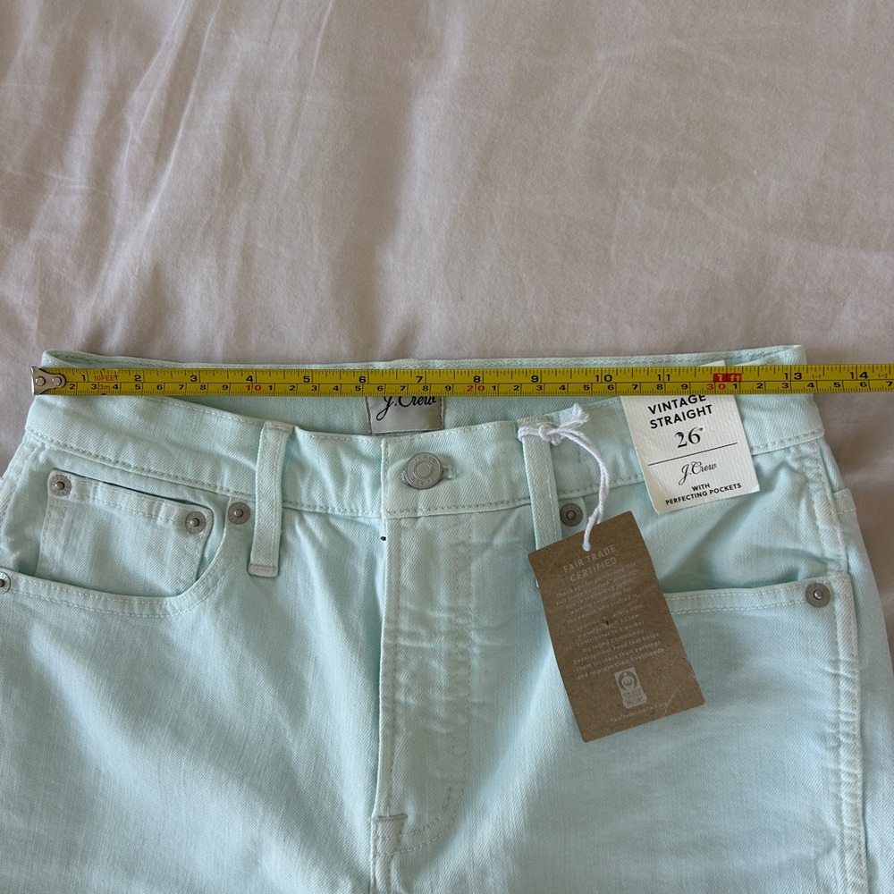 J. Crew Women's Light Mint Ankle Jeans - Picture 4 of 7